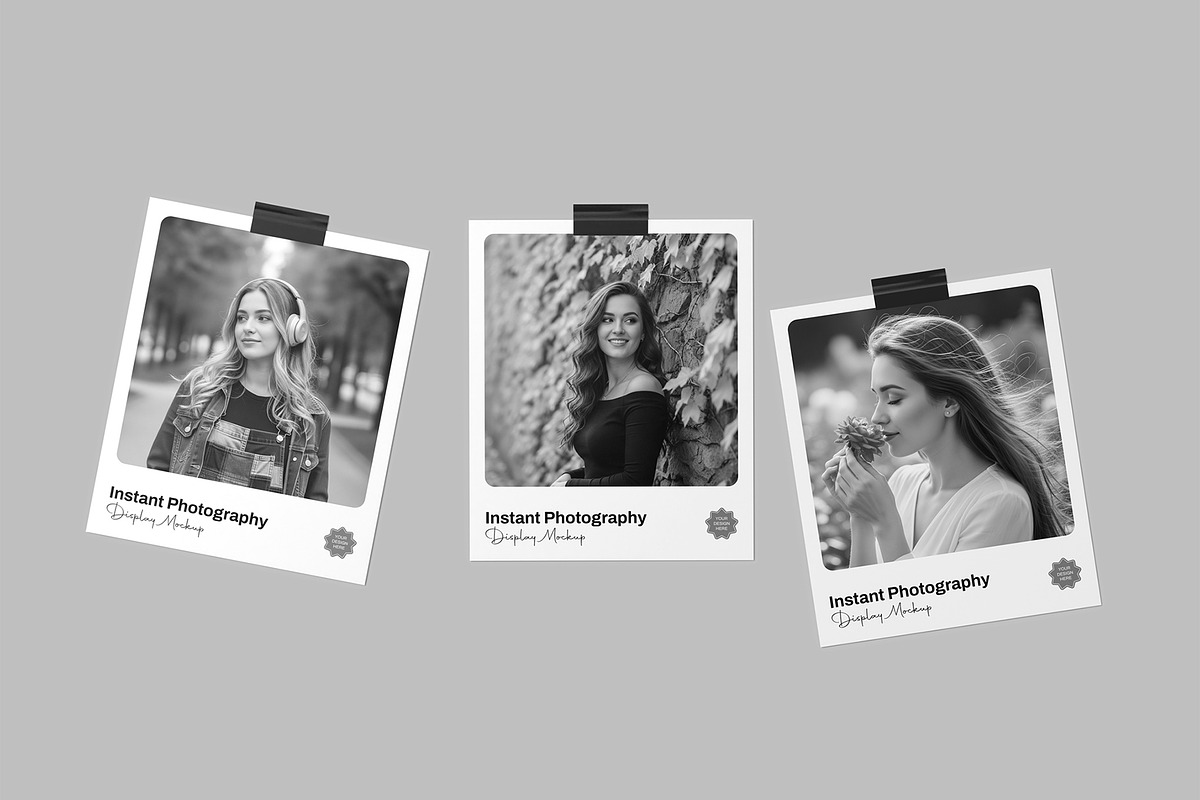 Instant Polaroid Photo Frame Mockup, a Product Mockup by graphypix (Photo 4 of 4)