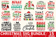 Christmas SVG Bundle, an Object Graphic by FunnySVGCrafts (Thumbnail 1 of 16)