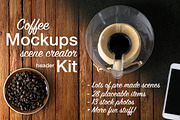Coffee Mockups Scene Creator +, a Books & Magazine Mockup by ZedProMedia (Thumbnail 1 of 5)