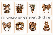 Leopard print easter clipart, an Illustration by Designworld (Thumbnail 3 of 10)