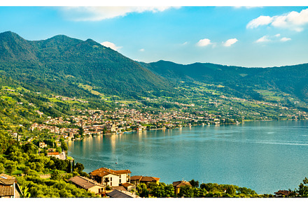 VIew of Lake Iseo in Italy, a Nature Photo by Leonid Andronov