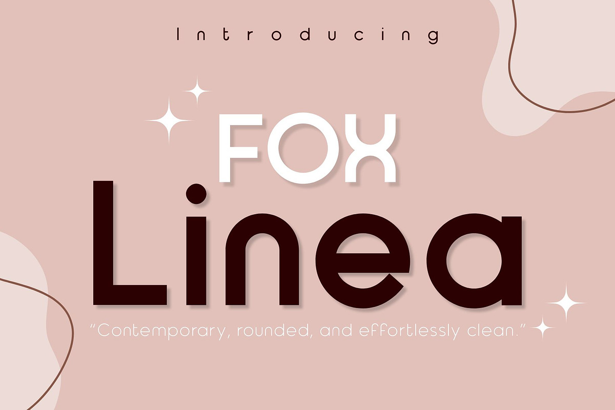Fox Linea Font, a Sans Serif Font by Fox7 By Rattana (Photo 1 of 12)