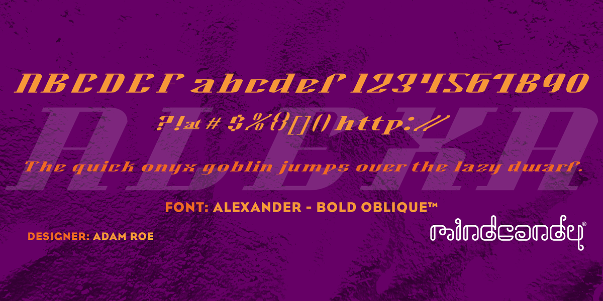 Alexander™, a Slab Serif Font by MINDCANDY (Photo 6 of 6)