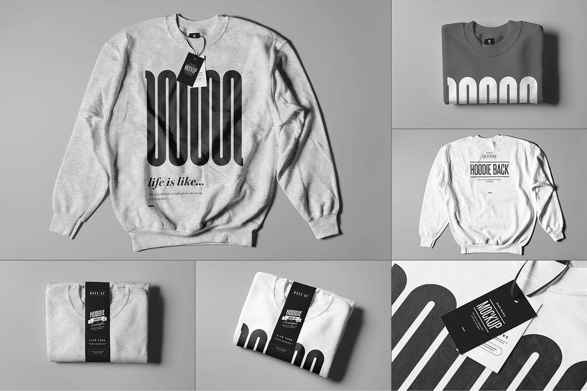 Crewneck Sweater Mock-up, a Hoody Mockup by BLISS DESIGN (Photo 1 of 4)
