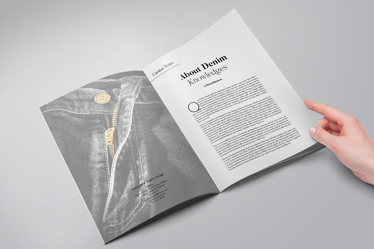 Denim Fashion Lookbook, a Brochure Template by Bookrak Graphic Design (Photo 2 of 11)