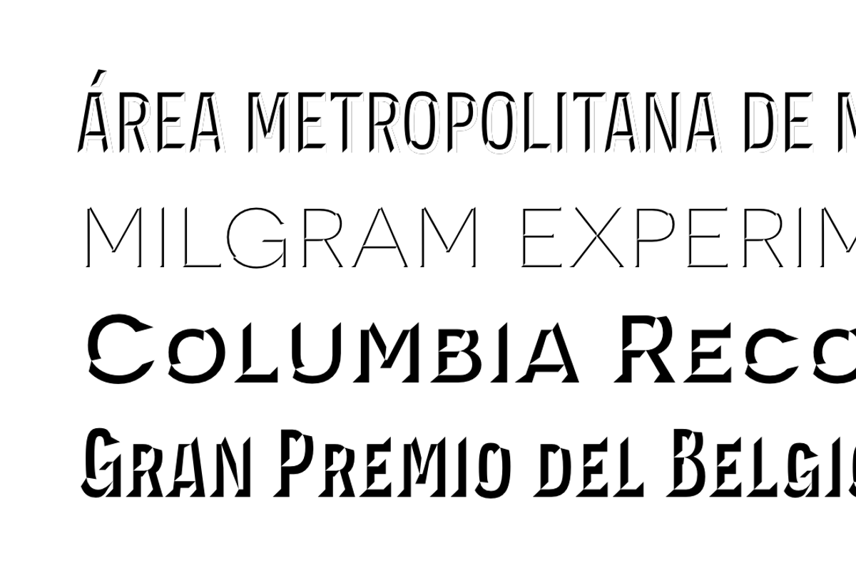 Novecento Carved, a Sans Serif Font by Synthview Type Design (Photo 2 of 8)