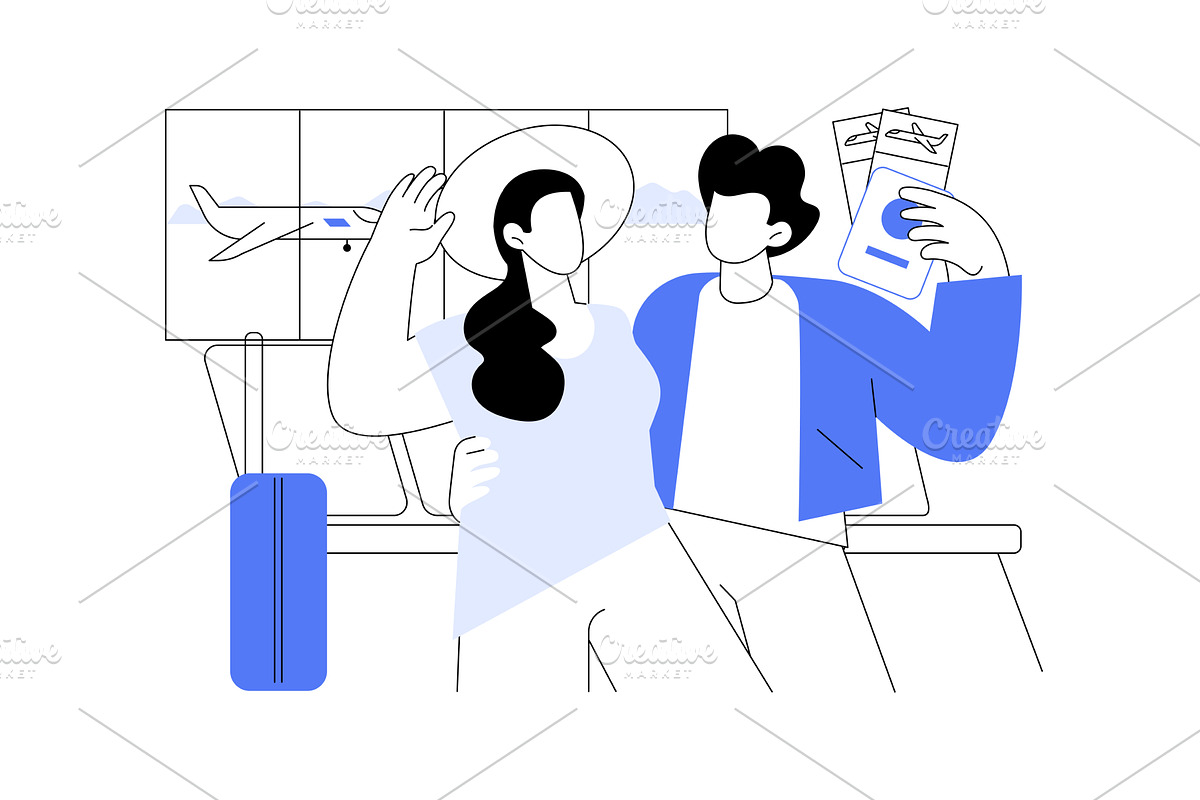 Travel documents isolated cartoon, a Person Illustration by Visual Generation