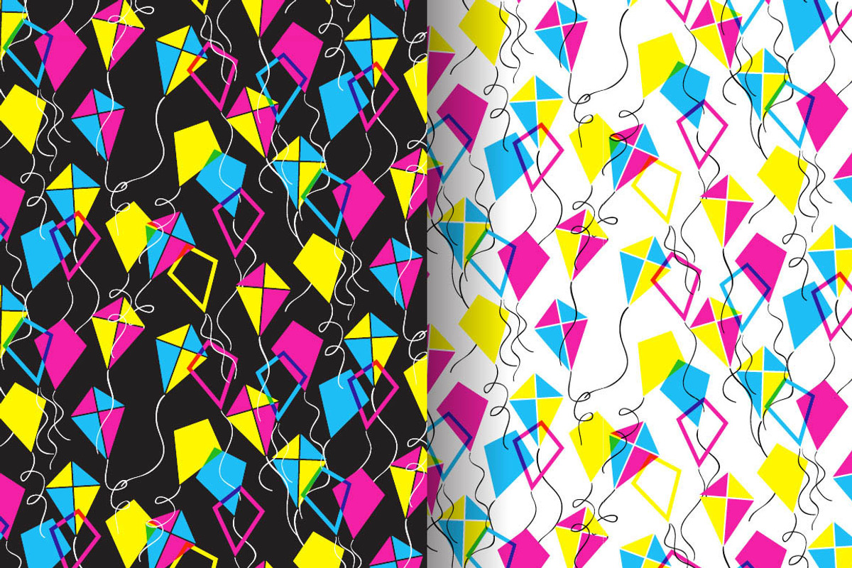 Kites, a Pattern Graphic by merion_merion (Photo 2 of 8)
