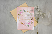 Floral Wedding Card, an Invitation Template by Visual Designs (Thumbnail 2 of 3)