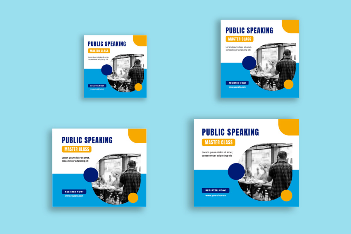 Public Speaking Class Google Ads, a Templates & Theme by MikroType Std (Photo 3 of 4)