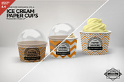 Ice Cream Cups Mockup, a Cups & Container Mockup by INCDesign (Thumbnail 1 of 8)