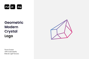 Geometric Modern Crystal Logo, a Branding & Logo Template by Luxury Logos