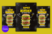 Super Burger Canva Design Template, a Marketing Template by Mishek Munene (Thumbnail 2 of 3)