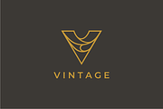 Vintage Letter V logo design, a Branding & Logo Template by yopie (Thumbnail 1 of 4)