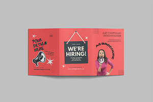 A5 Trifold Brochure Mockup