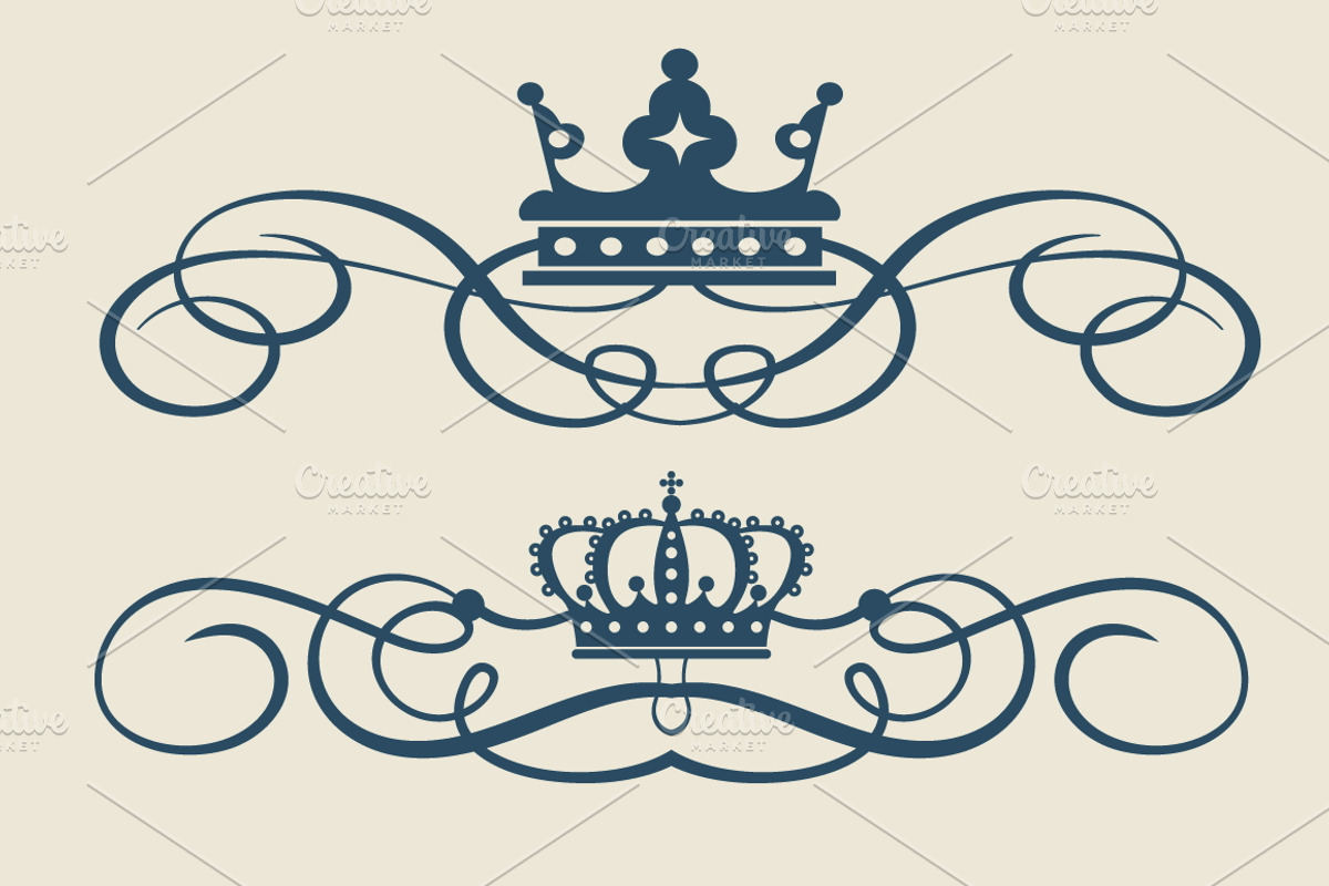 Set Vector Vintage Elements, an Icon by kio (Photo 4 of 4)