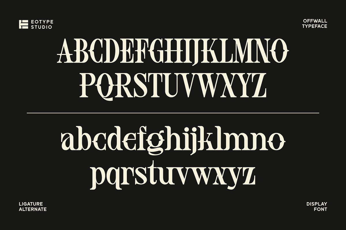 OFFWALL – Display Serif Typeface, a Serif Font by Eotype Studio (Photo 5 of 9)
