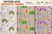 SUMMER SUPPORT FRIENDS Patterns, a Seasonal Illustration by FaliushViktoriaArtist (Thumbnail 2 of 11)