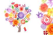 BIG WATERCOLOR BUNGLE, a Decorative Illustration by Anna Guz's Store (Thumbnail 2 of 9)