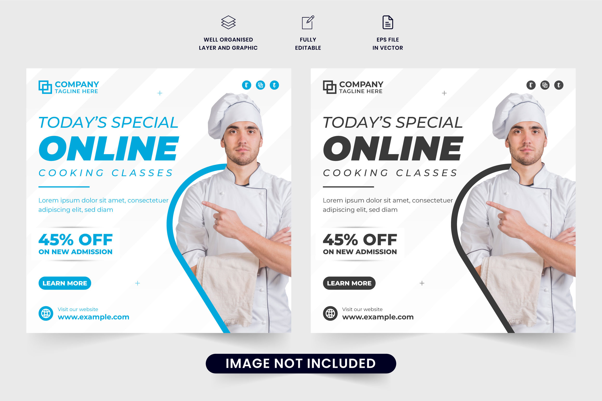 Cooking class advertisement template
