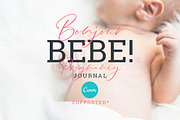 BONJOUR BEBE Pregnancy Journal, a Brochure Template by Typography Prime (Thumbnail 2 of 15)