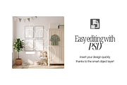Set Of 4 Nursery Frame Mockups, a Mockup by First Impression Mockups (Thumbnail 4 of 4)