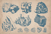 Crystals, Gems and Minerals, a Decorative Illustration by Mr Vintage (Thumbnail 3 of 5)