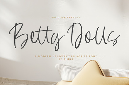 Betty Dolls Font, a Script Font by Timurtype