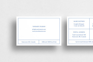 Yosemite Business Card