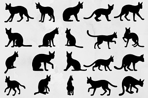 Caracal Silhouette SVG, an Animal Illustration by newminddesign