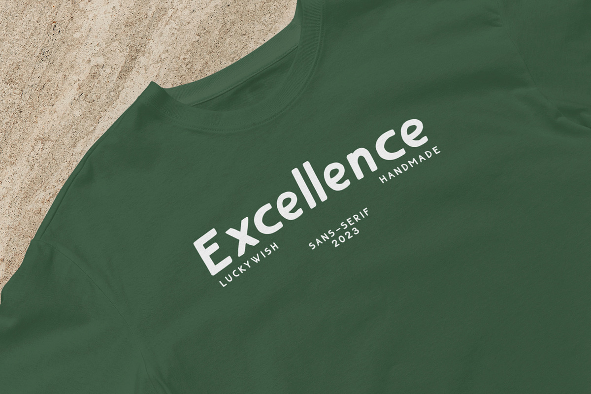 Luckywish Homemade Sans Serif Font, a Sans Serif Font by roomspace creative lab (Photo 10 of 12)