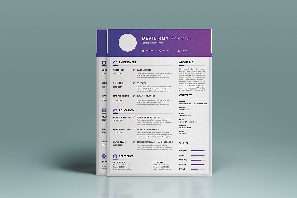 Resume, a Resume Template by litoondev (Photo 2 of 3)