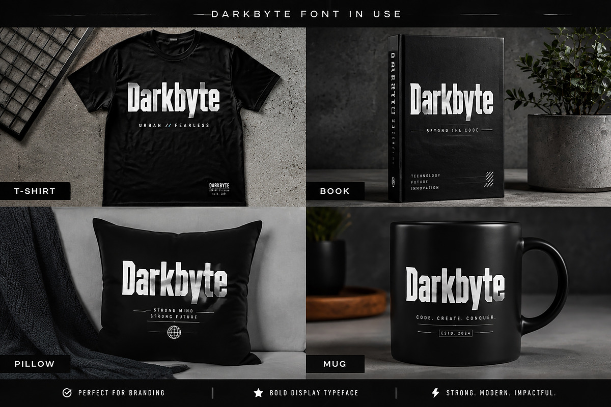 Darkbyte, a Slab Serif Font by Wow Magic (Photo 2 of 5)