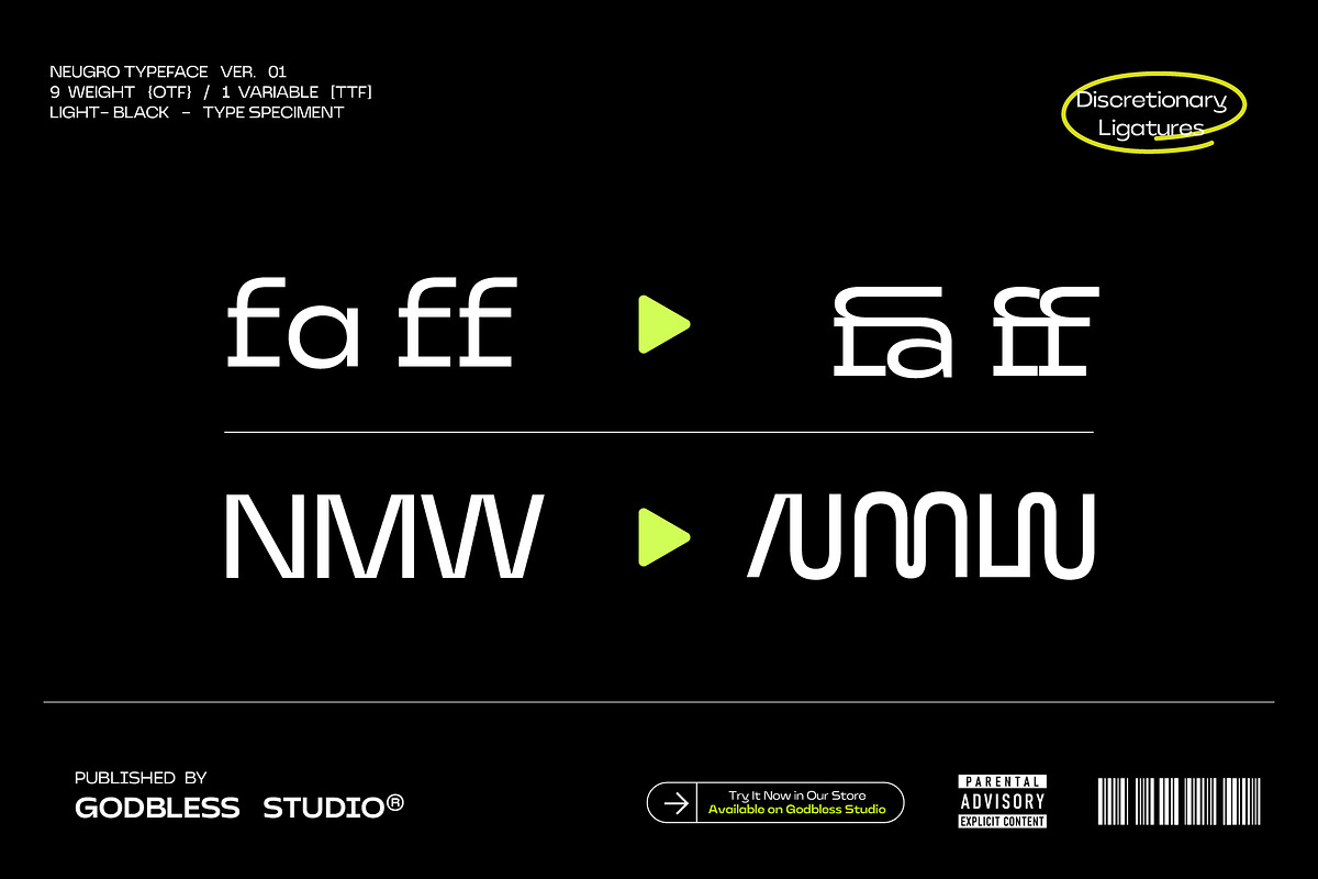 Neugro Typeface (50% OFF), a Sans Serif Font by Godbless Studio (Photo 8 of 14)