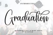 Graduation | Script Font, a Handwritten Font by Scratchones (Thumbnail 1 of 9)