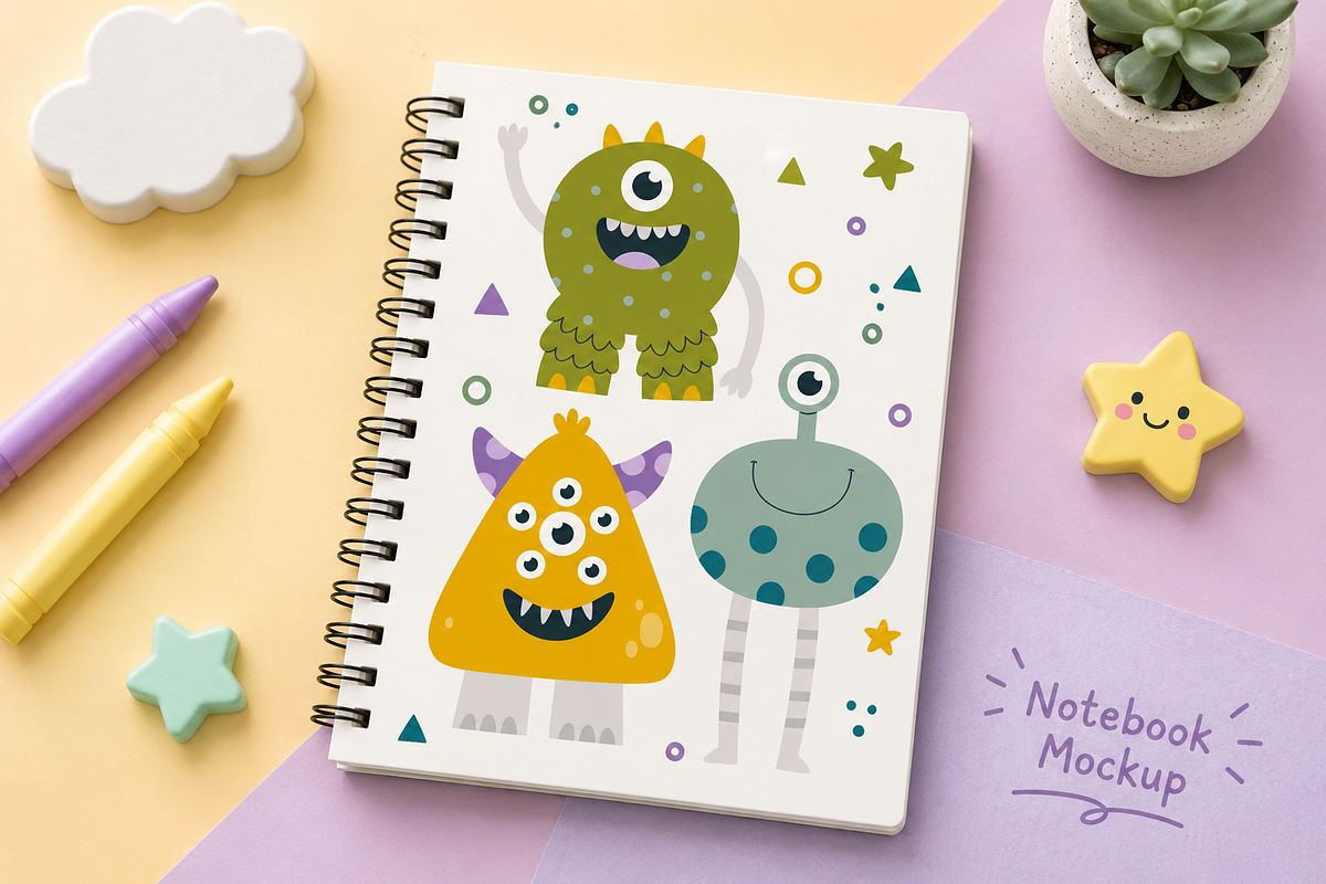 Cute Doodle Monsters, a Seasonal Illustration by Anna Studio (Photo 2 of 11)