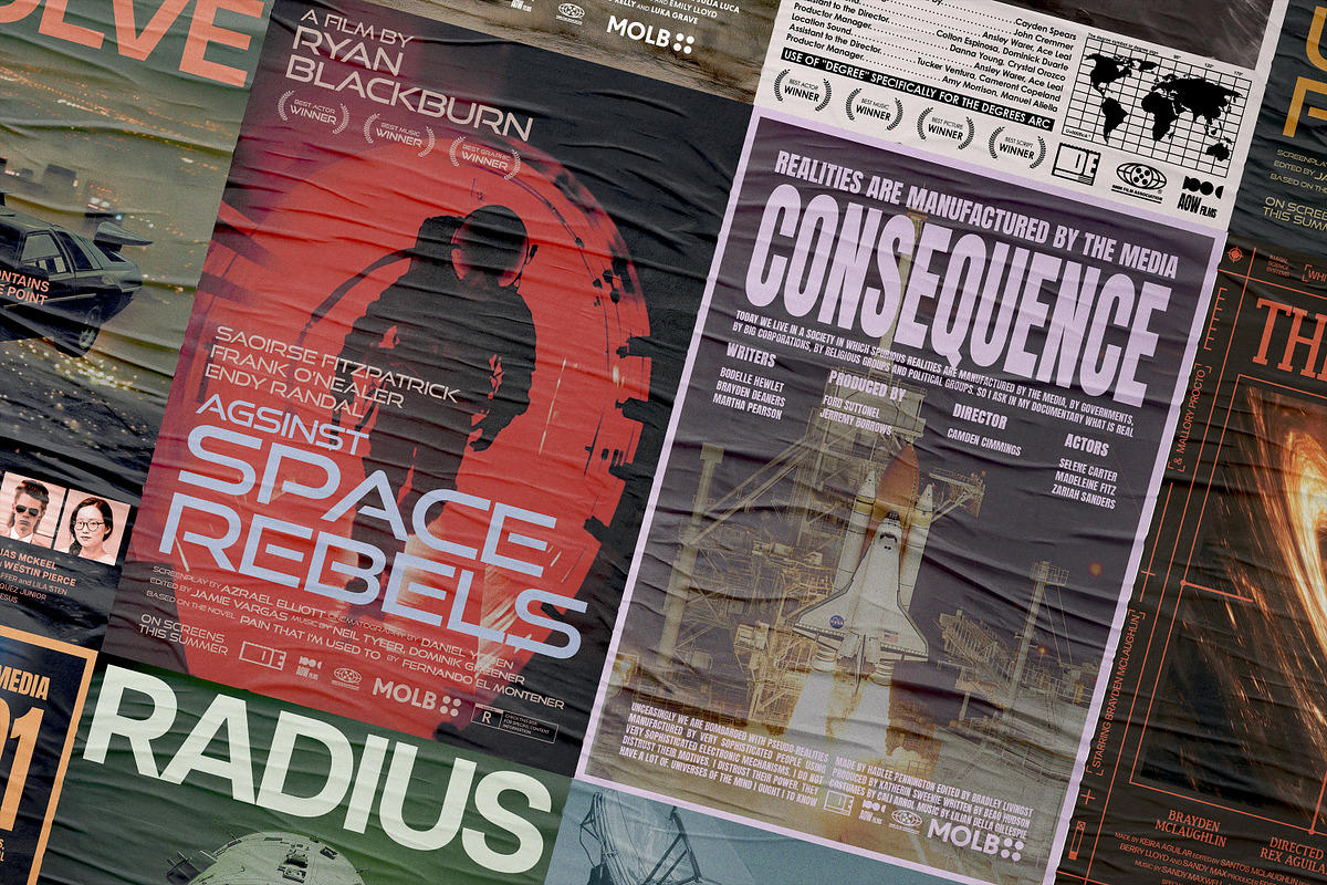 Movie Posters Bundle, a Poster Template by pixelbuddha.net (Photo 24 of 24)