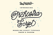Orchestra Script - Monoline Typeface, a Script Font by ianmikraz (Thumbnail 2 of 14)