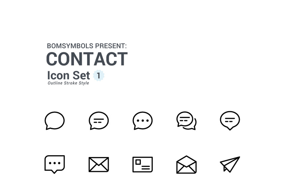 BomSymbols Outline Big Pack, an Icon by BomSymbols (Photo 5 of 14)