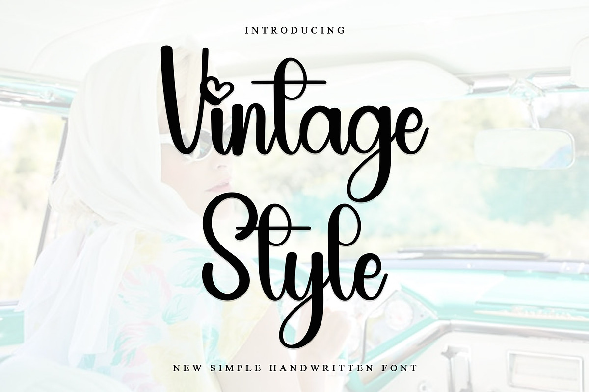 Vintage Style, a Handwritten Font by InermediaSTUDIO (Photo 1 of 7)