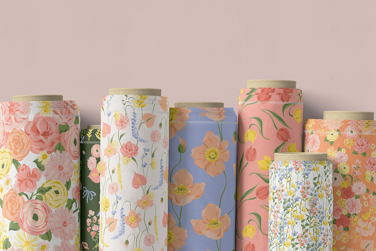 Bloom Vector Illustration & Patterns, a Decorative Illustration by Inna Moreva (Photo 13 of 14)