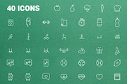 40 Health & Fitness Insta Stories, a Social Media Template by Em & Dash (Thumbnail 2 of 6)