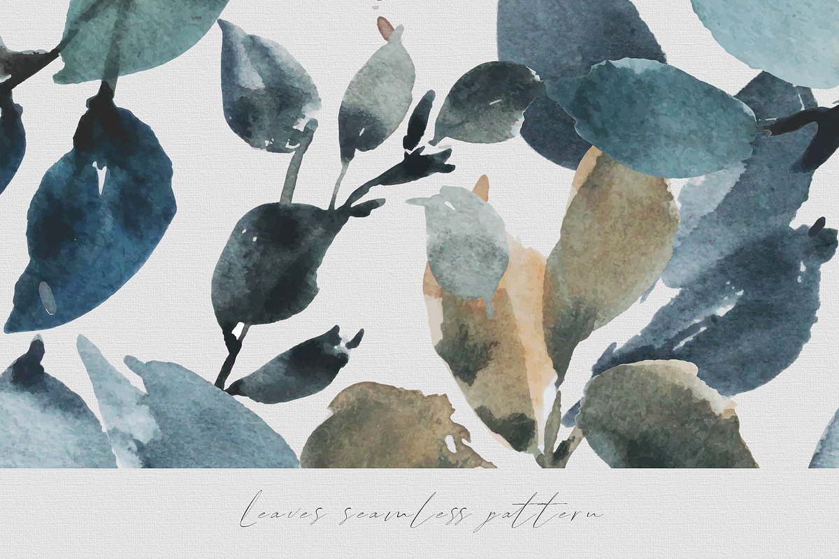 Watercolor Greenery Leaves, an Animal Illustration by WalaPalette (Photo 7 of 9)