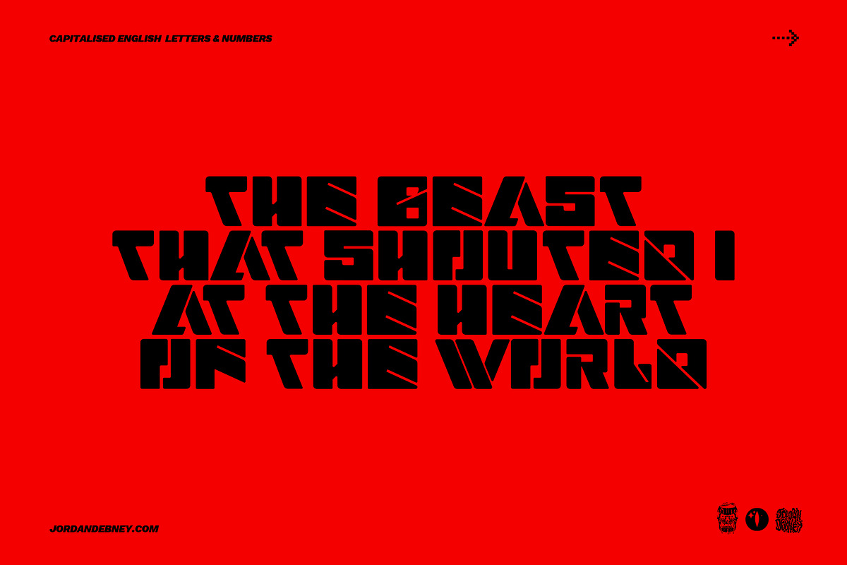WARNING Font, a Font by Jordan Debney Art (Photo 3 of 4)
