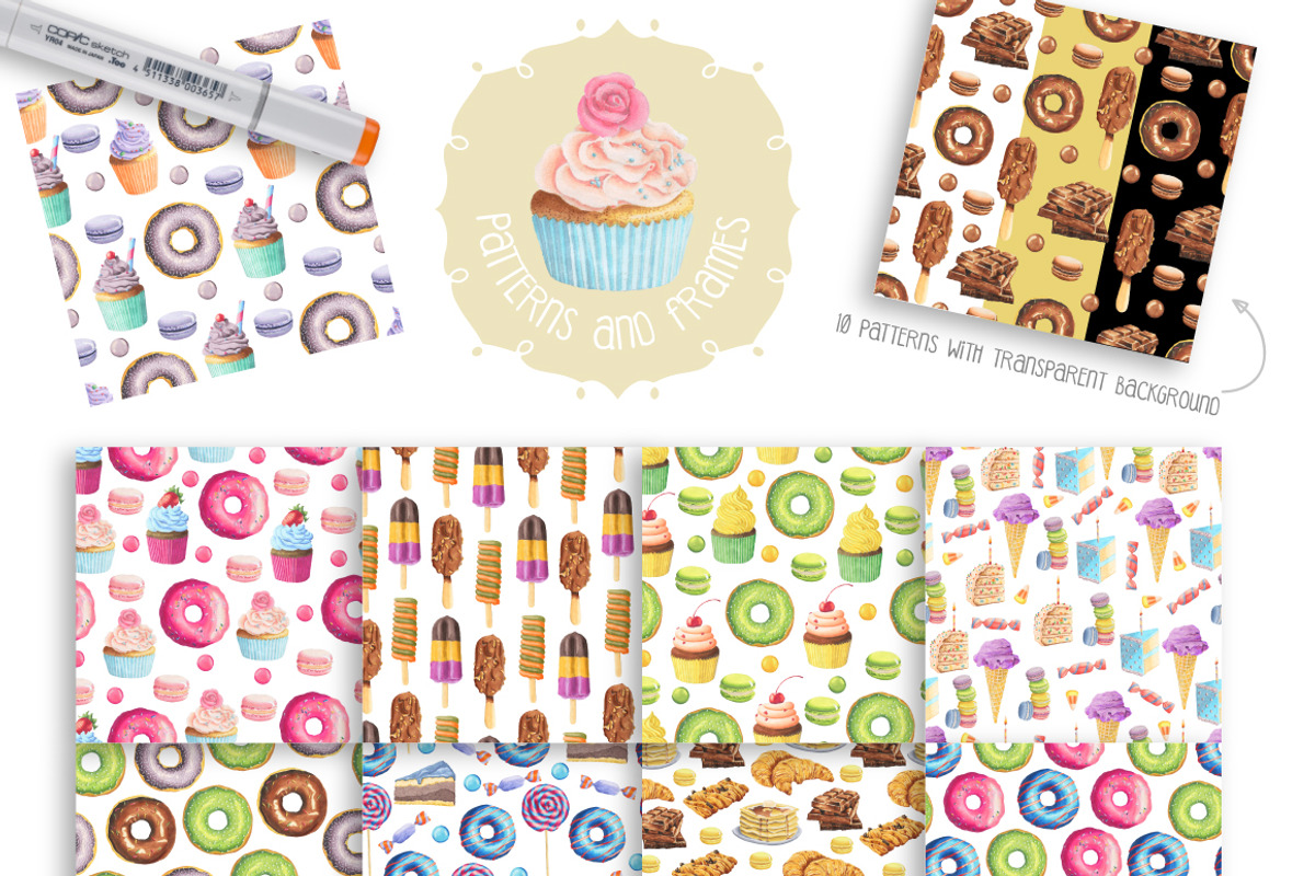 Sweet Marker Collection, a Decorative Illustration by Julia Dreams (Photo 5 of 6)