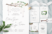 White Forest Wedding Invitations, an Invitation Template by Aquarellina (Thumbnail 1 of 4)