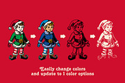Retro Holiday Illustrations, a Seasonal Illustration by Mutant Lagoon (Thumbnail 3 of 5)