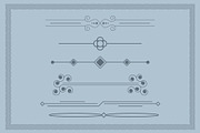 Decorative Floral dividers frames, a Decorative Illustration by Photoshop Action (Thumbnail 5 of 6)