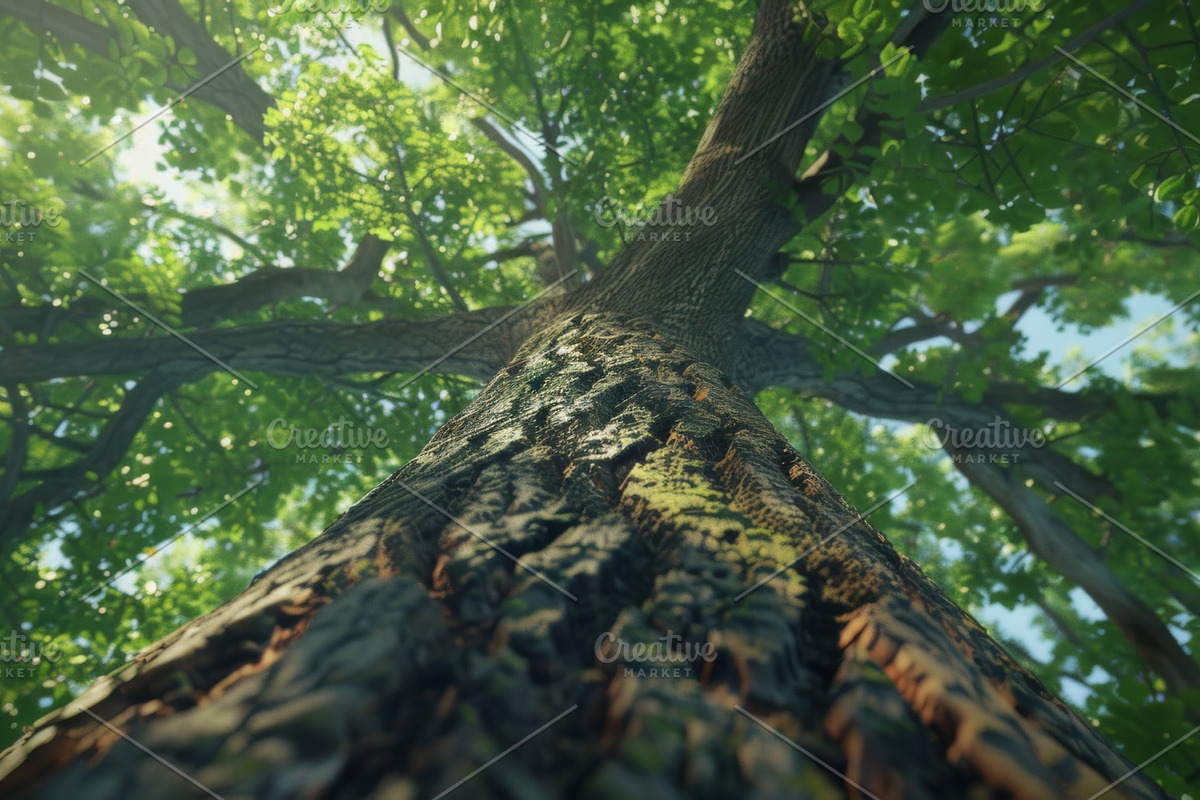 98 Trees view from below, a Nature Photo by Handmadefont (Photo 10 of 98)
