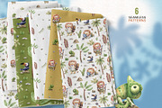 Jungle Journey Kids illustrations, an Illustration by Watercolor by Tonia Tkach (Thumbnail 5 of 7)